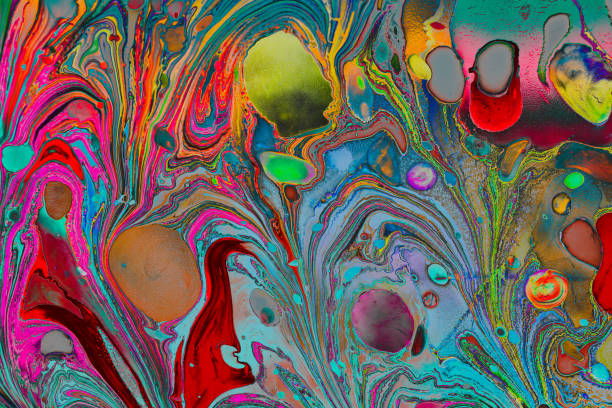 istock Abstract grunge art background texture with colorful paint splashes 1174923143