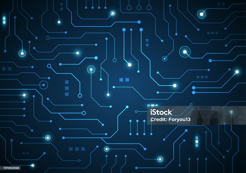 High Technology Graphics High Tech Technology Geometric Stock Illustration - Download Image Now ...