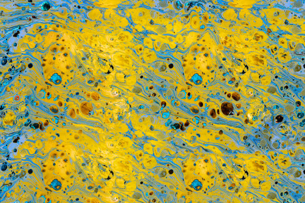 istock Abstract grunge art background texture with colorful paint splashes 1174923886