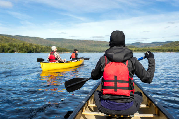 istock People Canoeing at Parc National du Mont-Tremblant, Quebec, Canada 1174924228