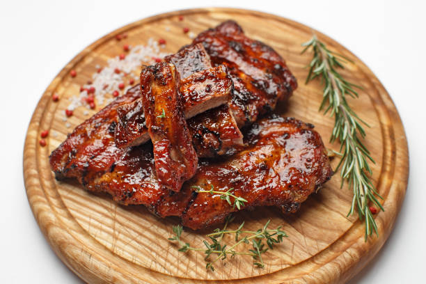 istock pork ribs on a wooden 1174924230