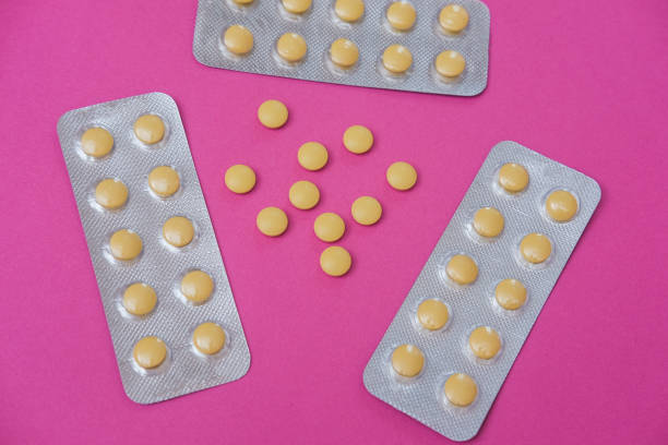 istock Heart pills. Medical tablets 1174933007