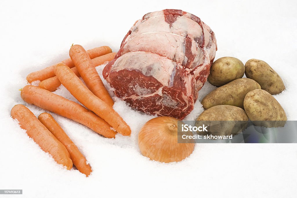 Fleisch und Gemüse - Lizenzfrei Eingefroren Stock-Foto