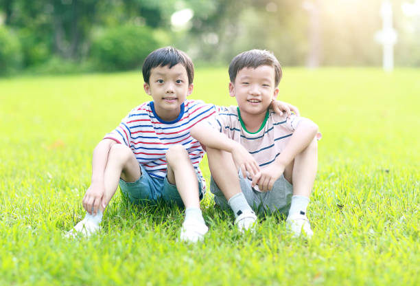 istock The children are playing in the park 1174938848