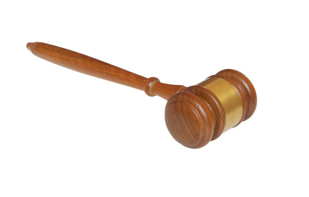 istock Judge gavel isolated on white 1174942686