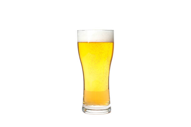 istock Glass of beer isolated on white background 1174946840
