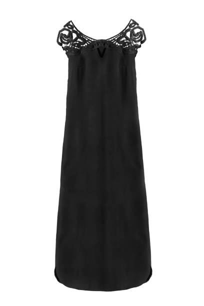 istock Black dress isolated 1174951892
