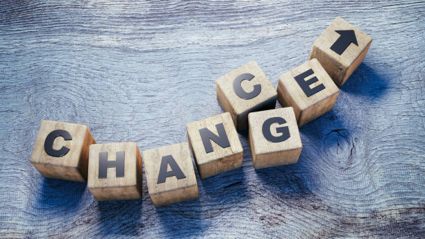 istock Wodden dice on a table form the words chance and change 1174954878