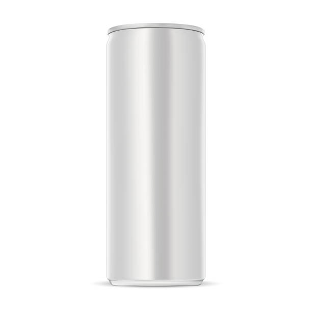istock Aluminum can. Slim energy drink tin mockup. Juice 1174966787