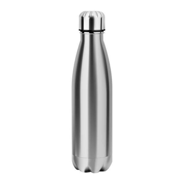 istock Metal water bottle. Reusable stainless steel flask 1174966793