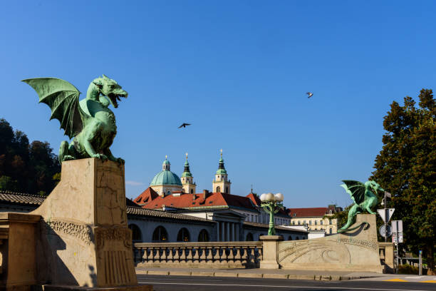 istock Dragon bridge, Ljubljana, Slovenia 1174968379