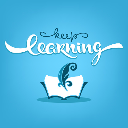 Keep Learning Abstract Keep Learning Vector Educational Background With Open Book Image And ...