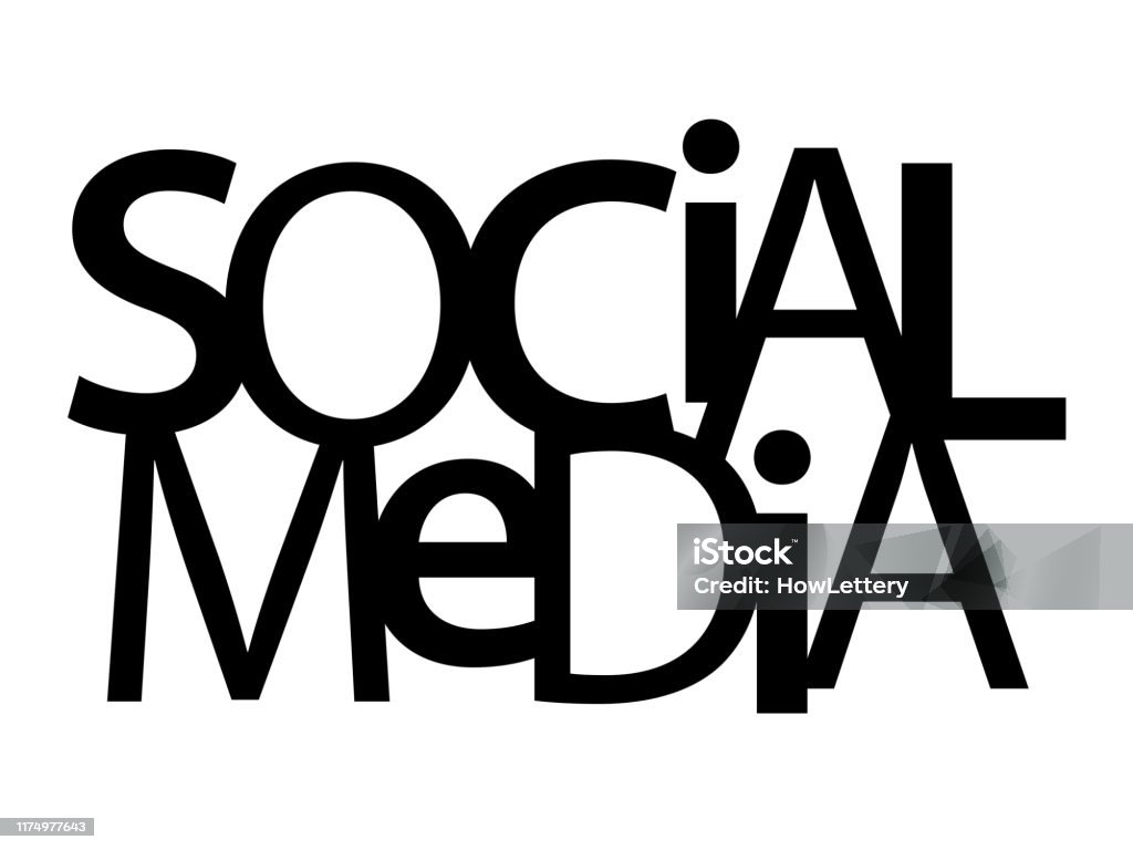 sal brecha tono Social Media Black Typography Banner Stock Illustration - Download Image  Now - Abstract, Activist, Banner - Sign - iStock