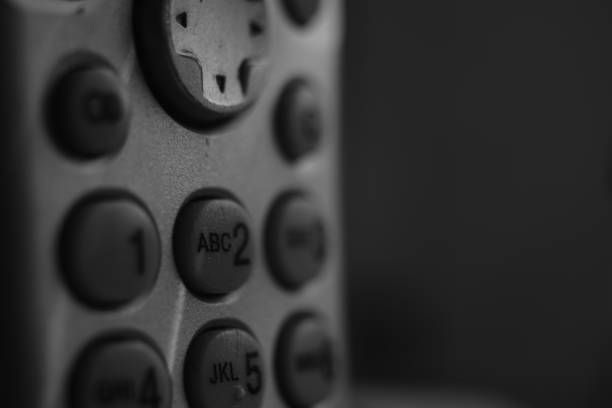 istock handset with buttons and joystick, close-up bw photo 1174979526