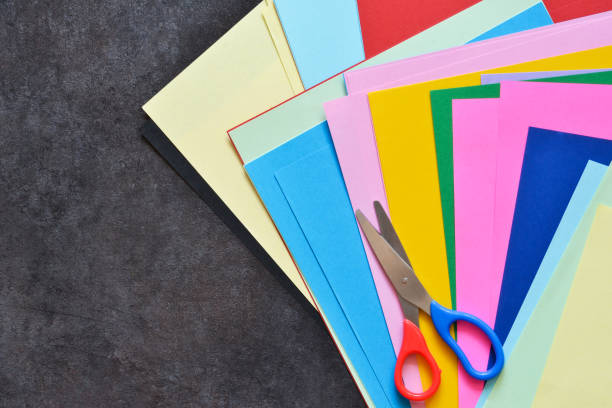 istock Set for application: paper, glue, scissor. Decoration. 1174979616