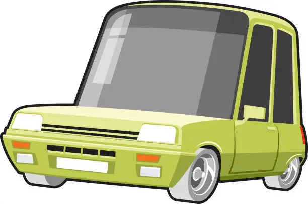 Vector illustration of French car