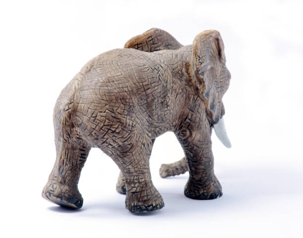 istock Elephant Toy model isolated on white background 1174981903