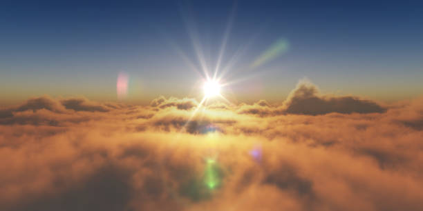 istock heaven, sunset over the clouds 1174984958