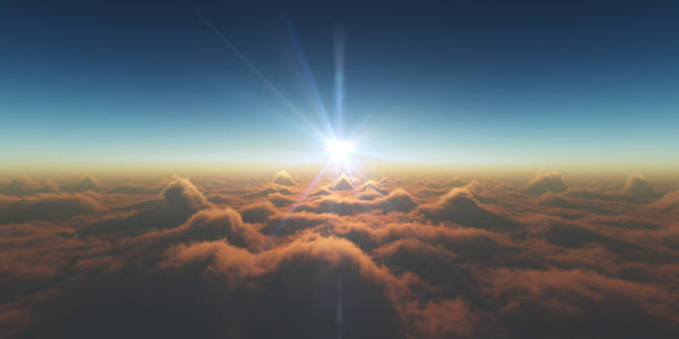 istock heaven, sunset over the clouds 1174985058