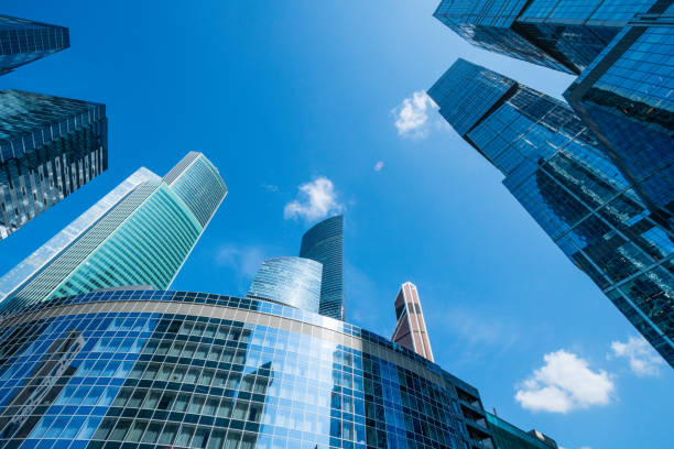 istock Modern skyscrapers at financial district 1174988545