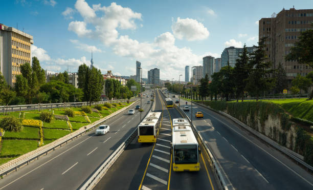 istock Metrobus route in Kadikoy 1174989403