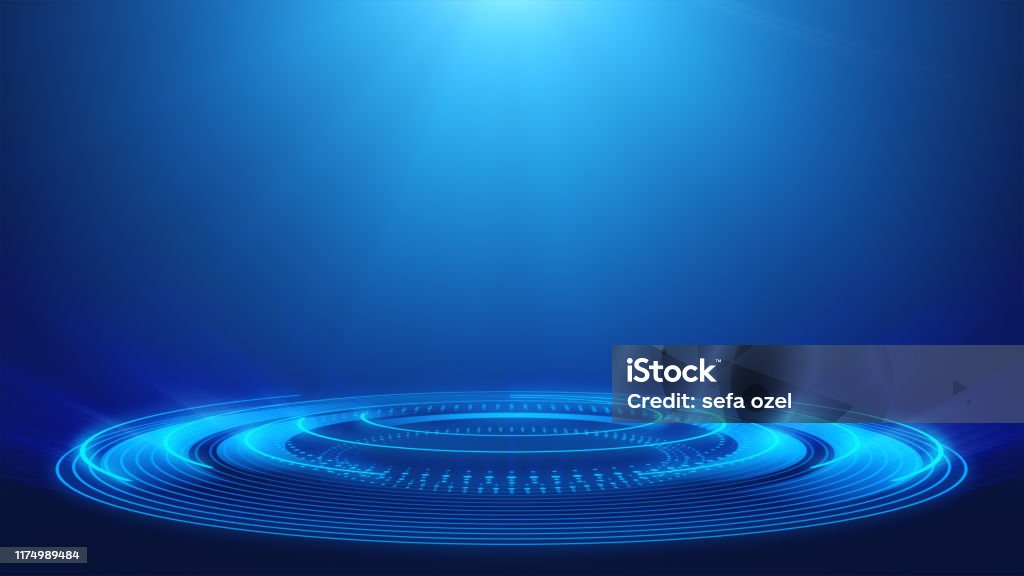 Abstract Technology Blue Spotlight Backgrounds - Loopable Elements - 4K Resolution Abstract, Technology, Spotlight, Blue, Backgrounds Backgrounds Stock Photo