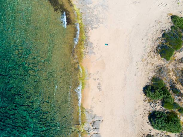 istock Rocky coast and waves in Sardinia from above 1174991205