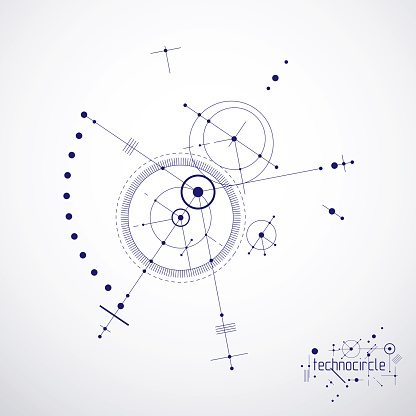 Engineering Abstract Line Technical Plan Abstract Engineering Draft For Use In Graphic And Web ...
