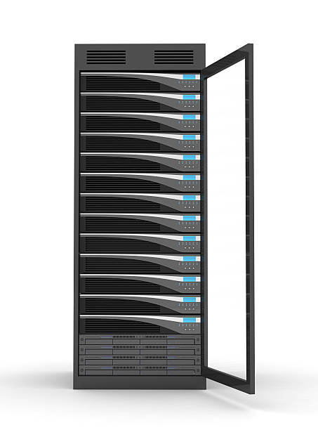 건조대 고성능 서버 - network server computer tower rack 뉴스 사진 이미지