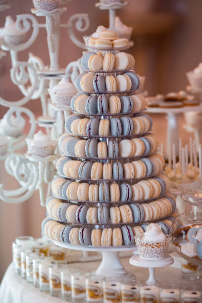 Luxury wedding candy bar table set