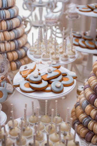 Luxury wedding candy bar table set