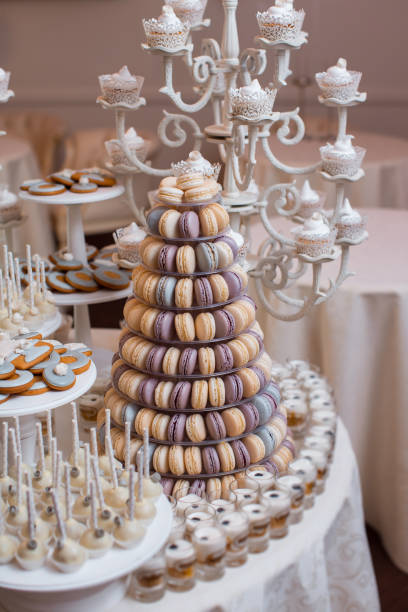 Luxury wedding candy bar table set