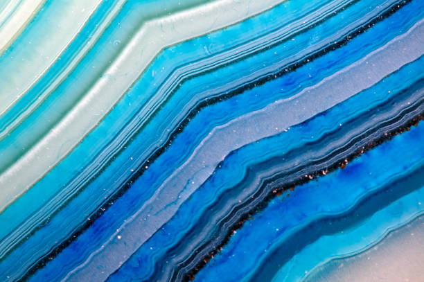 istock Blue background from crystal. Close-up. Abstract lines. For winter projects. Stone structure 1175003711