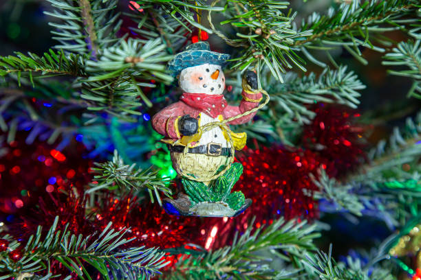istock Beautiful christmas tree with decorative chritmas toys 1175006129