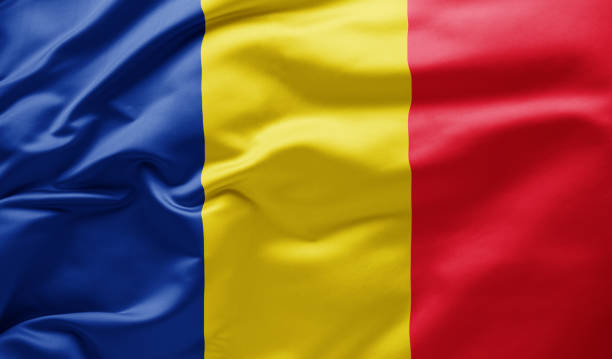 istock Waving national flag of Romania 1175009949