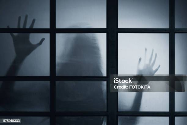 Shadow Of Scary Ghost Woman Stock Photo - Download Image Now - Women, Thriller - Film Genre, Violence