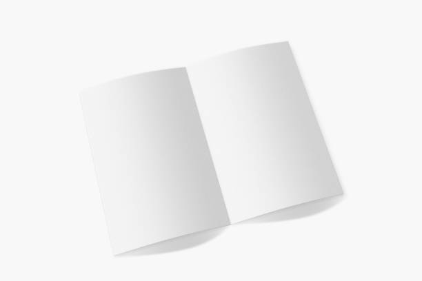 istock Mockup vertical booklet, brochure, invitation isolated on a white background with soft cover and realistic shadow. 3D rendering. 1175013308