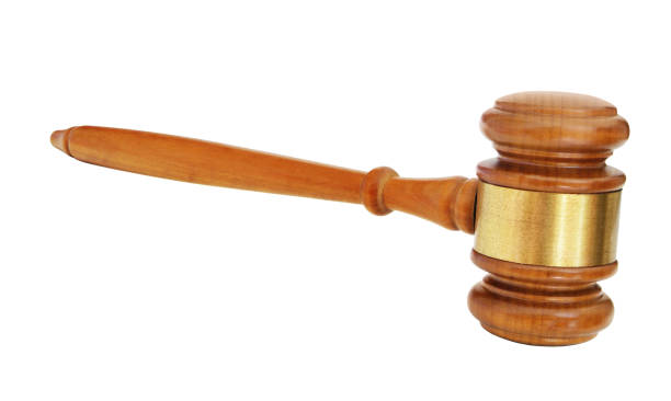 istock Judge gavel isolated on white 1175016563