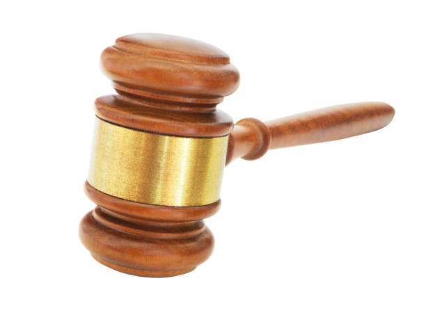 istock Judge gavel isolated on white 1175016583