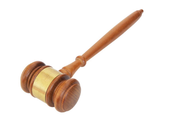 istock Judge gavel isolated on white 1175016594