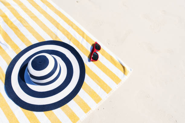 Summer beach holiday copy space scene
