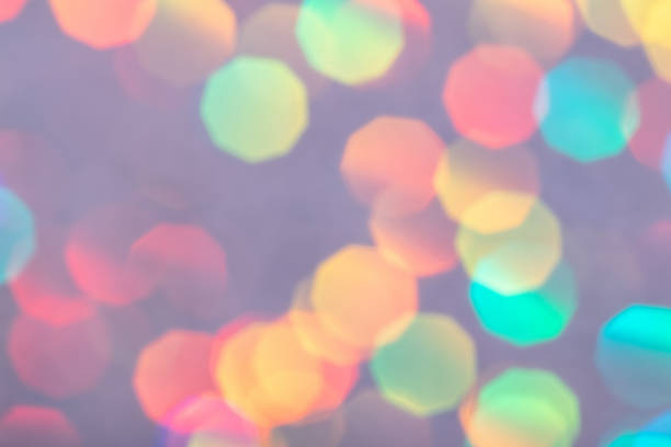 istock Colorful prism confetti blurred festive backdrop, trendy sparkles and glitter background, flat lay style. Christmas and holidays concept 1175018207