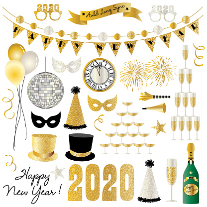 New Years Eve 2020 graphics