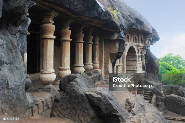 Seated Buddha Statues Pandavleni Buddhist Caves Nasik Maharashtra India Stock Photo - Download Image Now