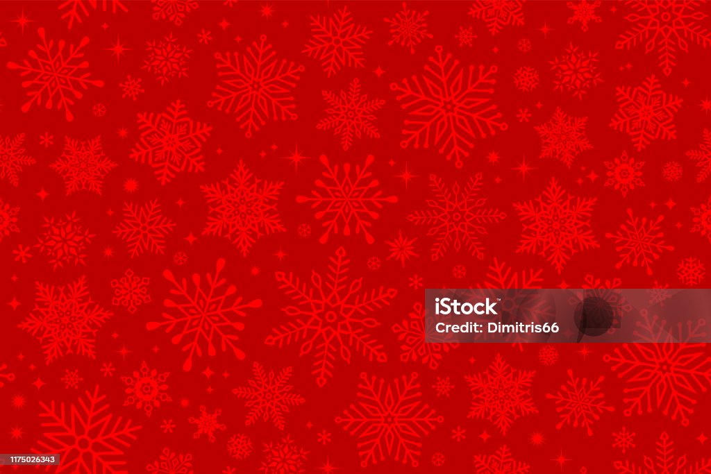 Seamless snowflake background Christmas stock vector