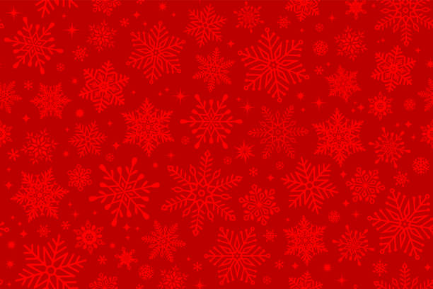 Seamless snowflake background Seamless snowflake background wrapped stock illustrations