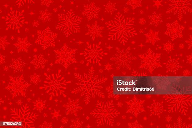 Seamless Snowflake Background Stock Illustration - Download Image Now - Christmas, Backgrounds, Pattern