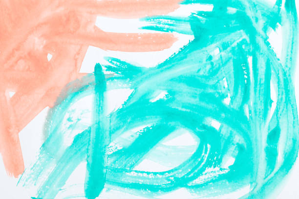 istock Watercolor background. Abstraction  paint strokes 1175033289