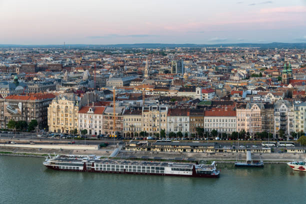istock Budapest cityscape and Danube riverbank 1175033636