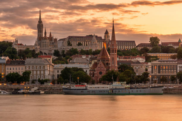 istock Budapest cityscape at sunset 1175033959